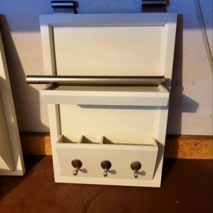 Pottery Barn File Hanger with 3 hooks.  18" tall and 12" wide.